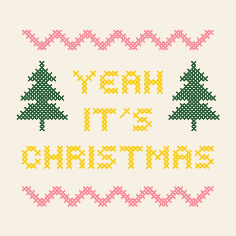 Christmas Cross Stitch Knit Pattern
