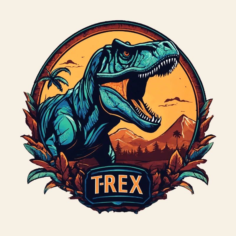 Dinosaur T-Rex logo