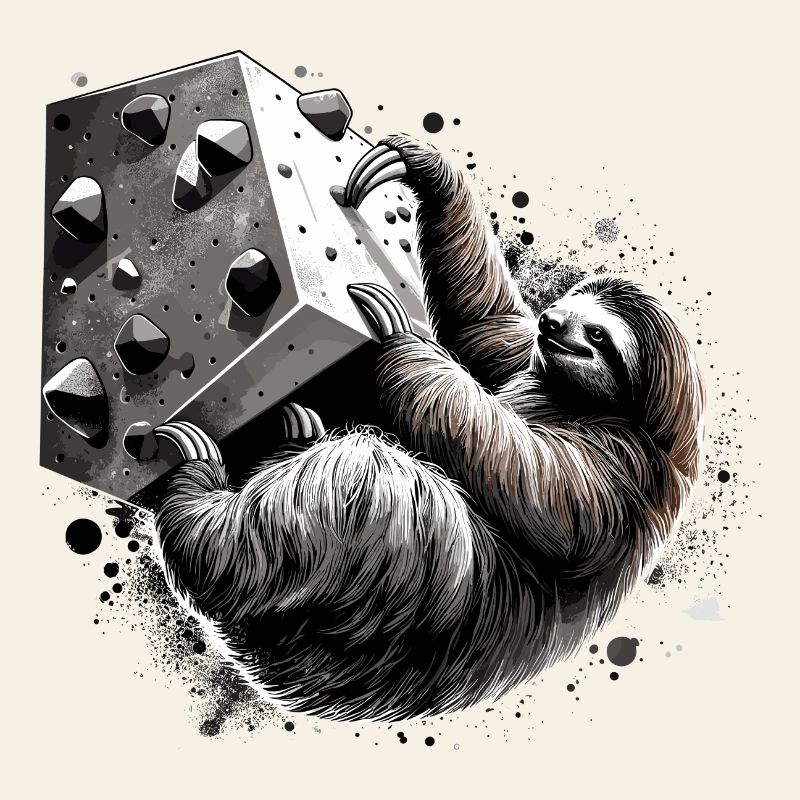 Bouldering Sloth Gift