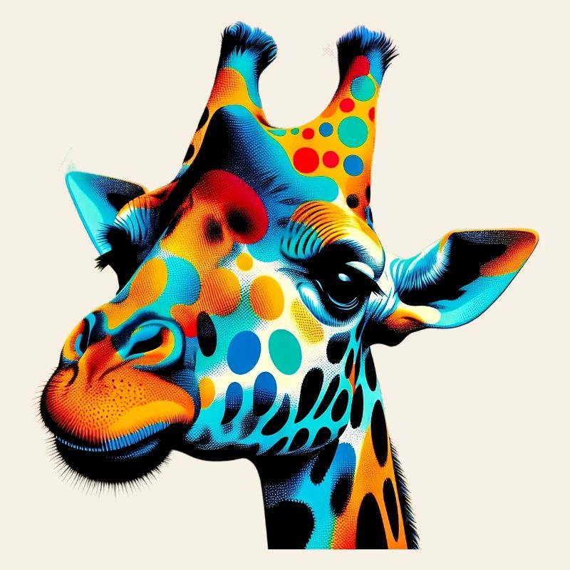 Giraffe Pop Art