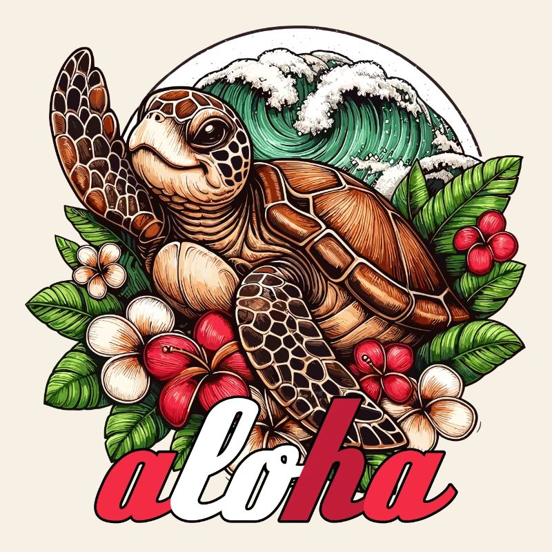 Aloha Turtle Hawaii Gift