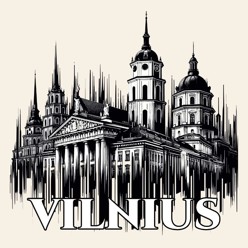 Vilnius Capitale Lituanie Baltique Cadeau