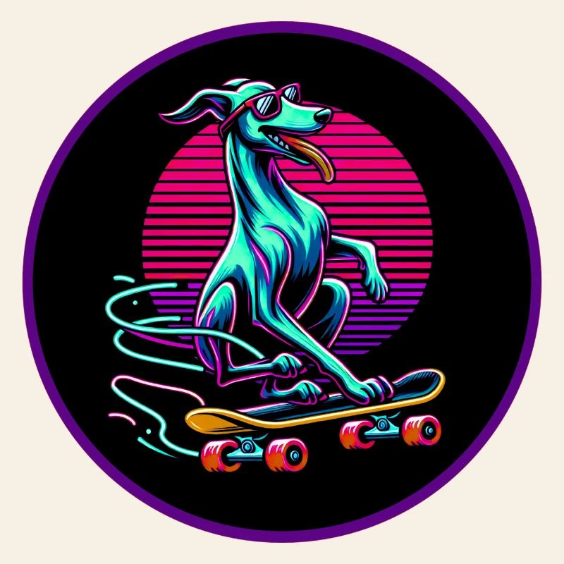 Skating Whippet
