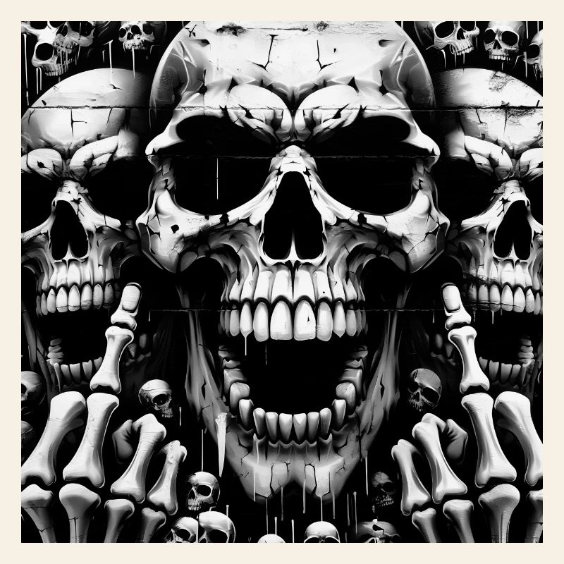 Rock 'n' Roll-Design > Skelettköpfe Statement >