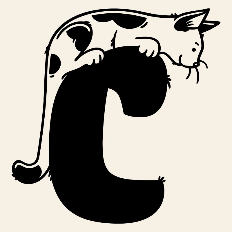 Cat Letter C