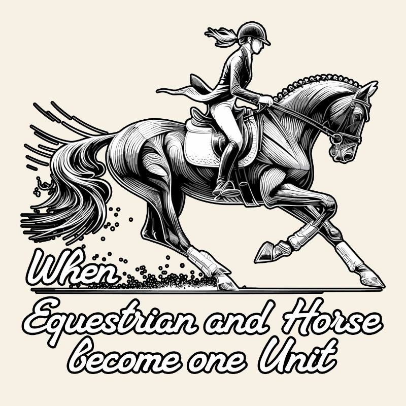 Cadeau d’unité de cheval de cavalier