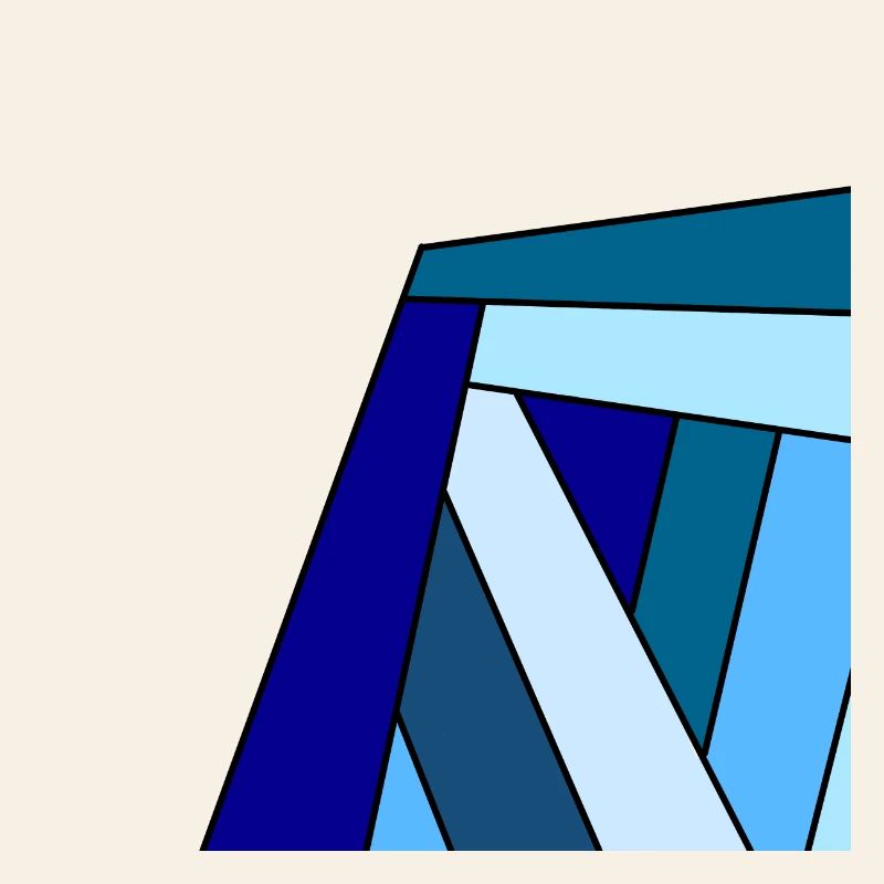 carre colore bleu