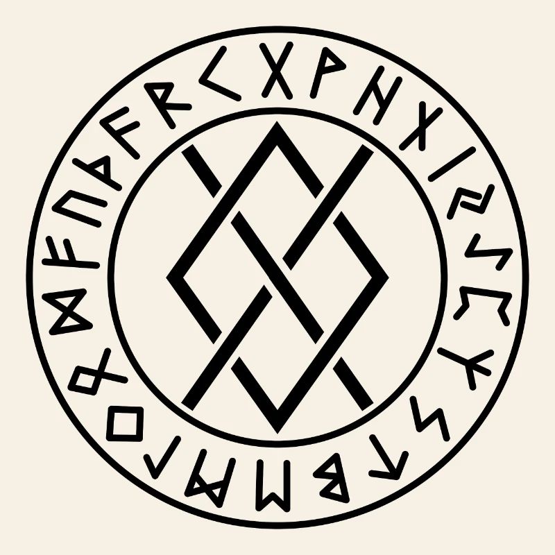 Runes cercles de Gungnir couleur noire