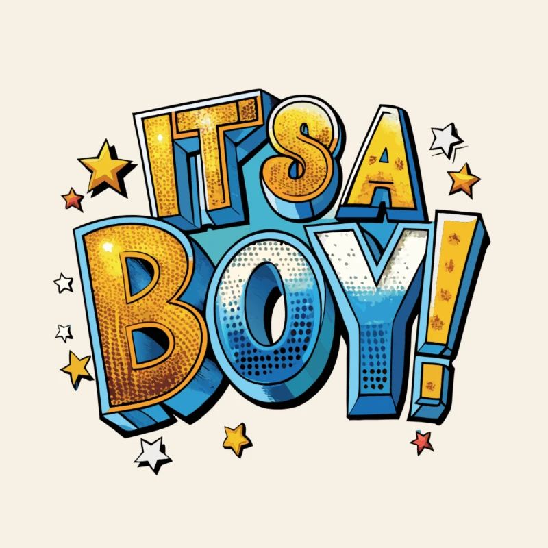 Es ist ein Junge Comic