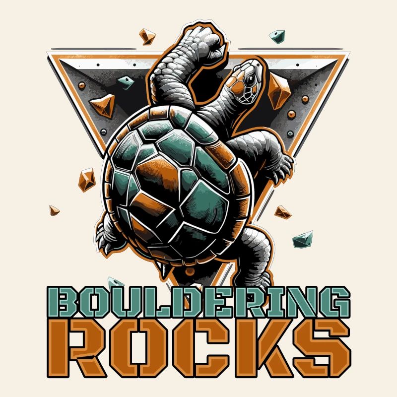 Bouldering Rocks Turtle Climbing Gift