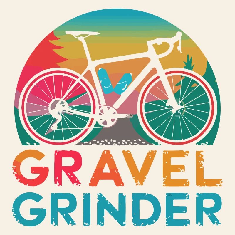 Vélo de gravier avec dénivelés