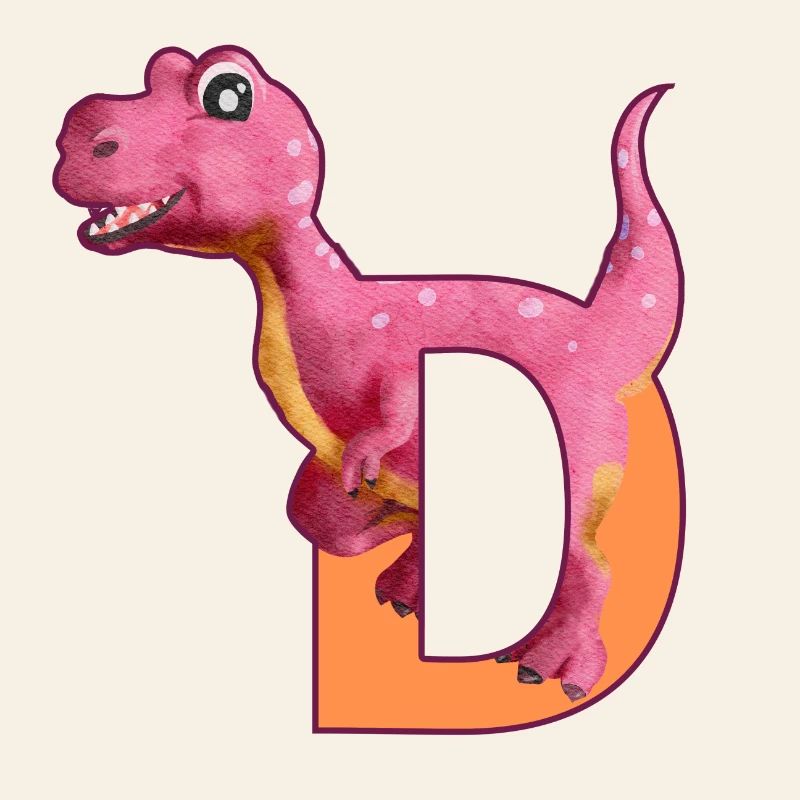 D - DINOSAUR, customizable