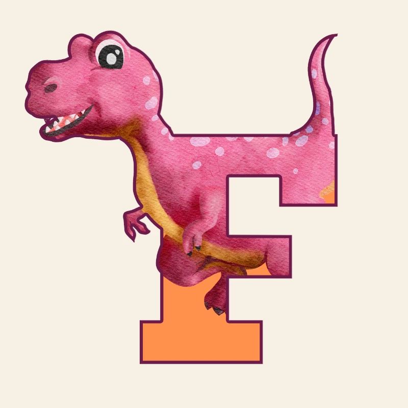 F - DINOSAUR, customizable