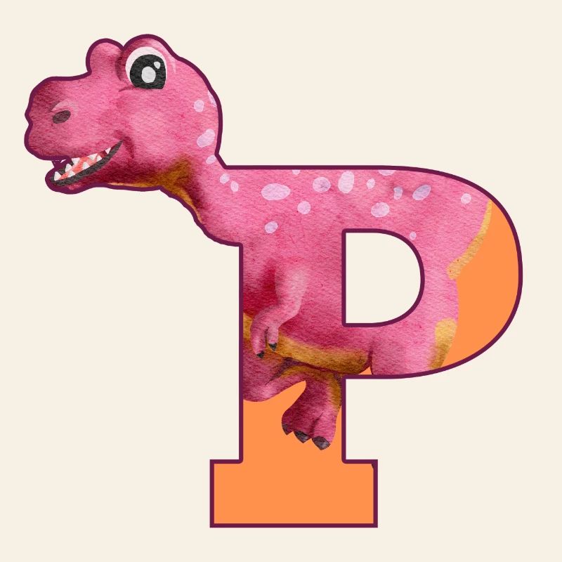 P - DINOSAUR, customizable