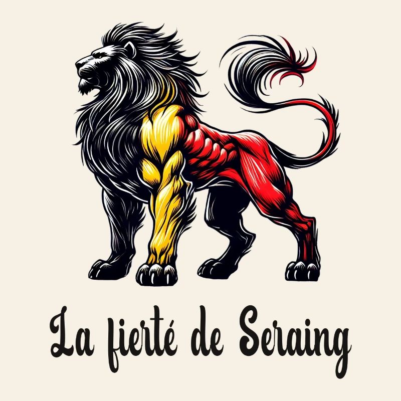 Seraing Löwe Flaggen Design