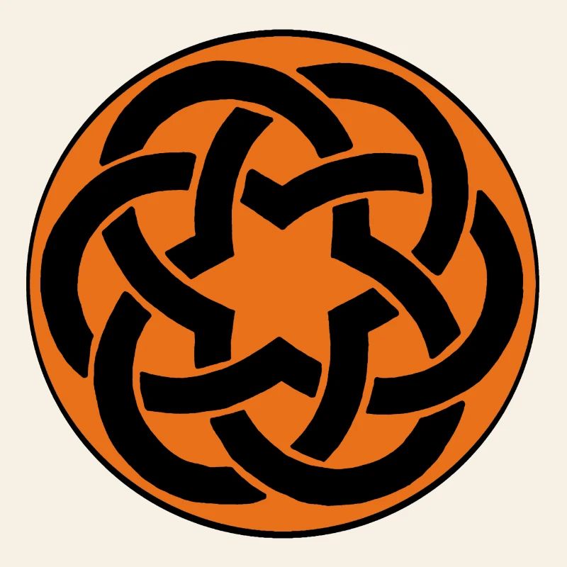 Orange Celtic Star