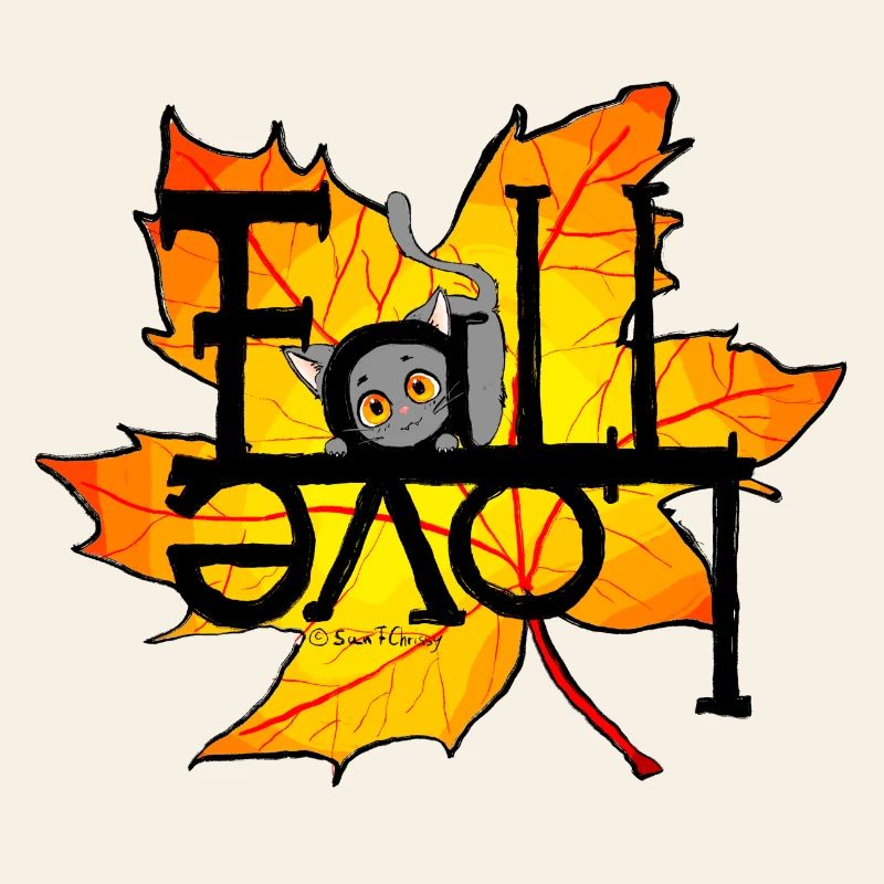 Herbst-Katze Fall Love
