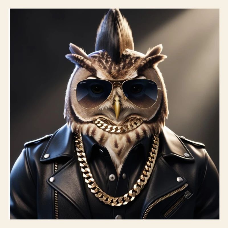 Eulenmünster in leather jacket style