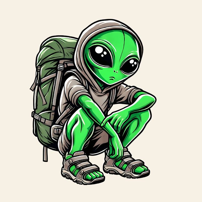 Alien Backpacker Design
