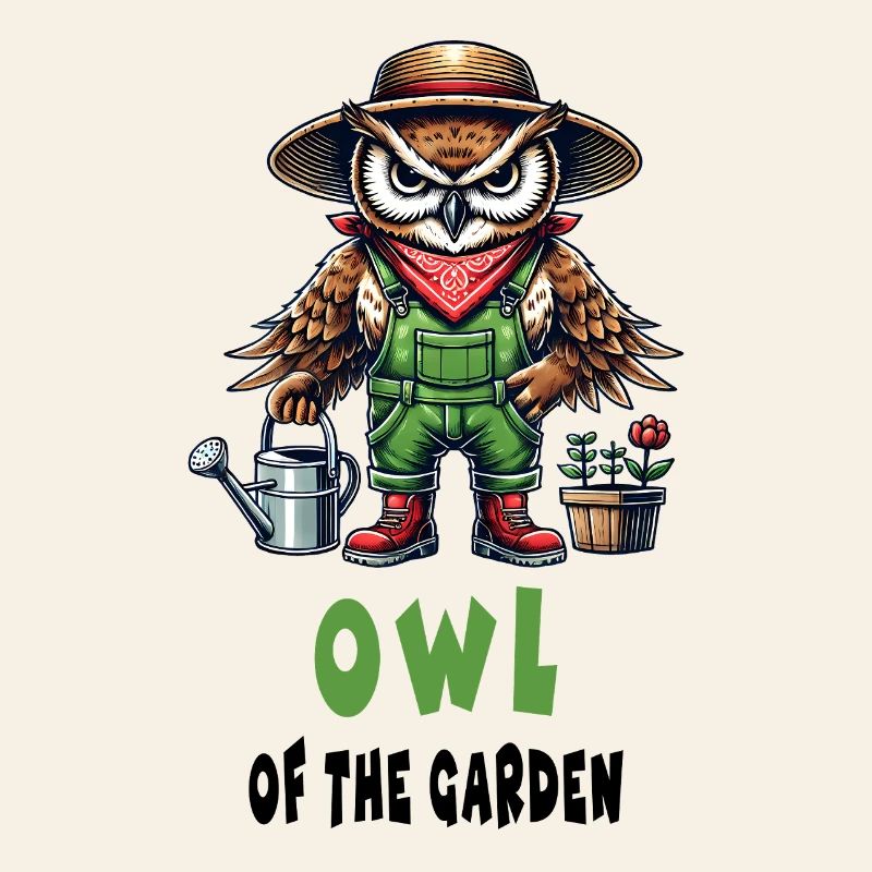 Hibou du jardin conception