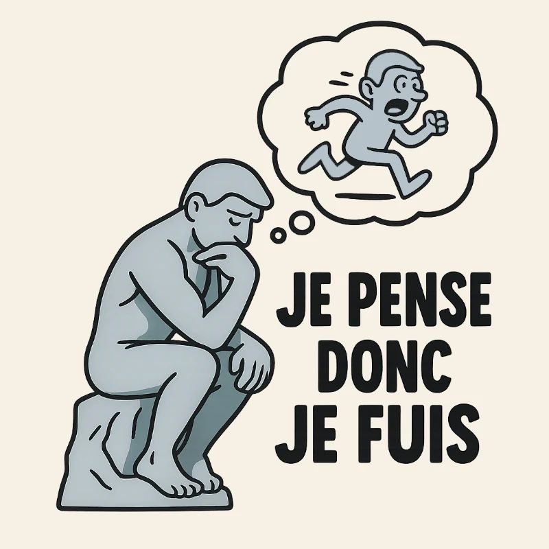 Le Penseur 2.0 – Je pense, je flippe, je cours