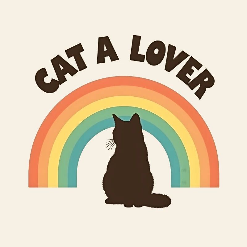 Regenbogen Liebe Katze