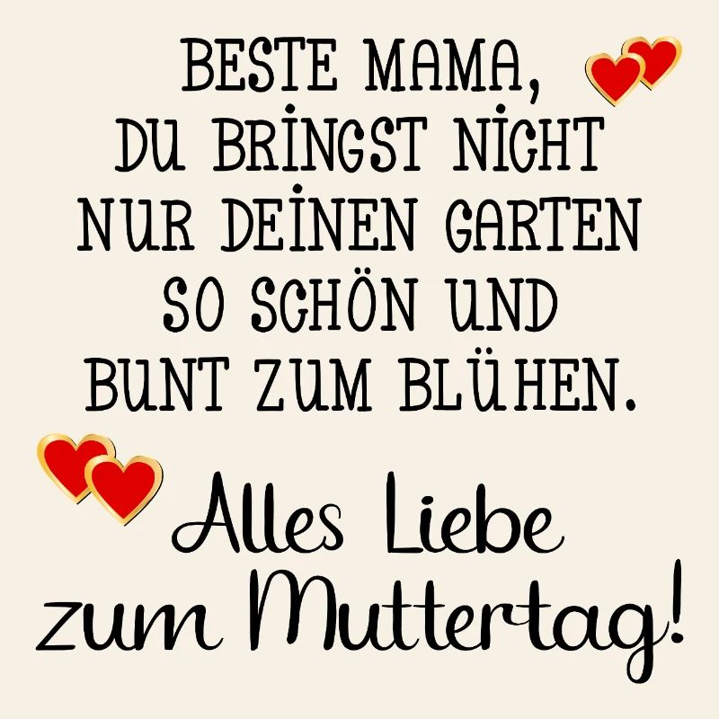 BESTE MAMA GÄRTNERIN - MUTTERTAG GARTEN