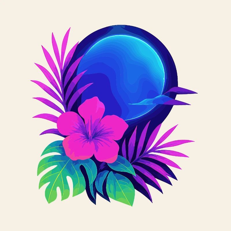 Neon Tropic Moon
