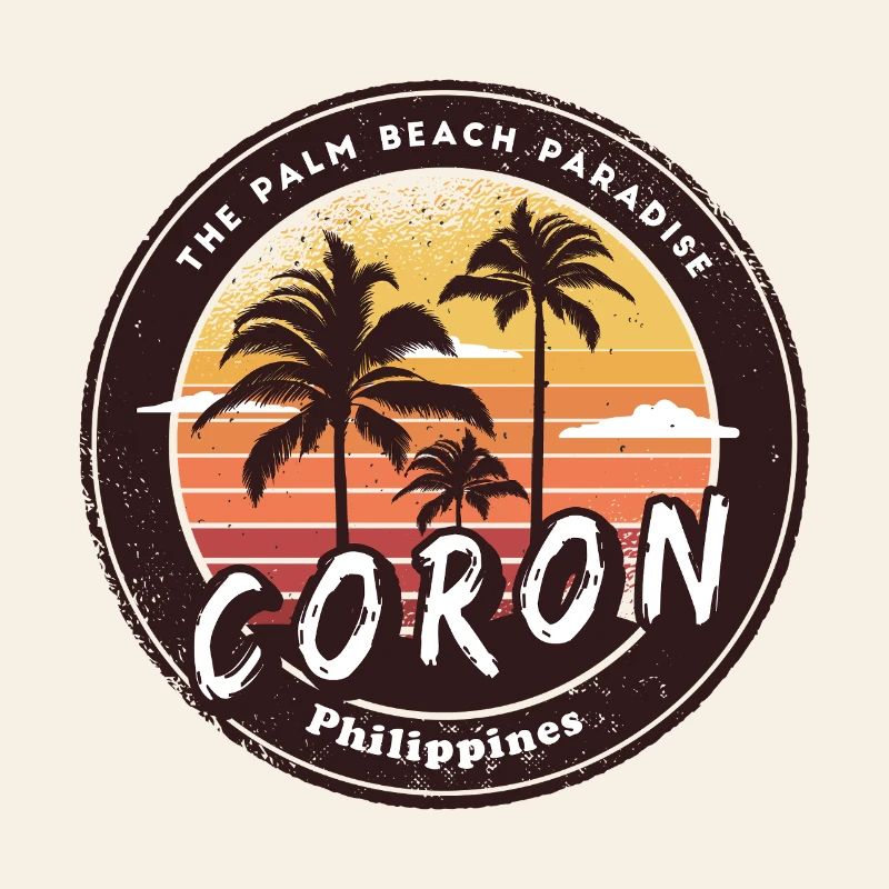 Coron Philippines Plage Palmiers Design