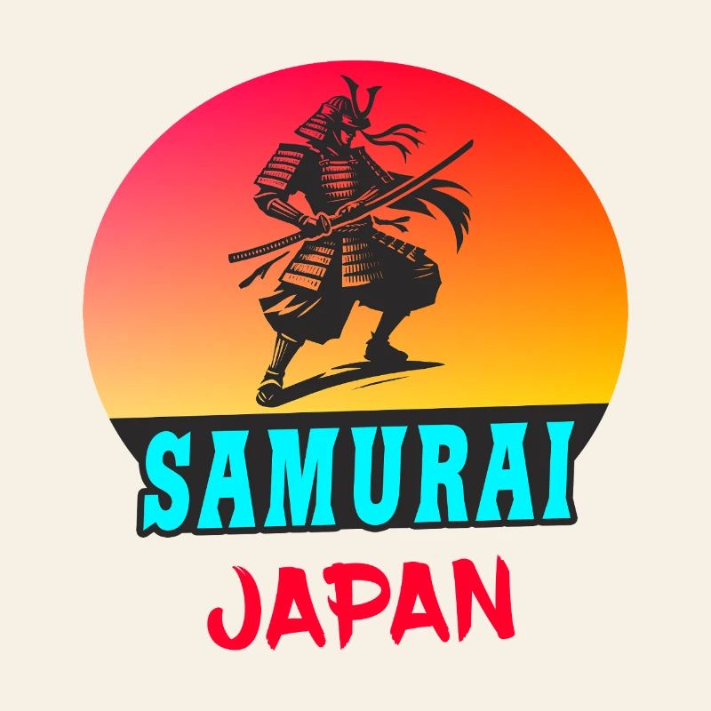 Samurai Japan Sunset Design