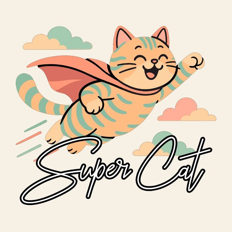 Super Katze Britisch Kurzhaar getigert Geschenk