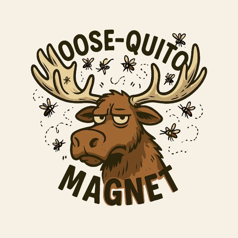 Conception d’aimant Moose Quittin