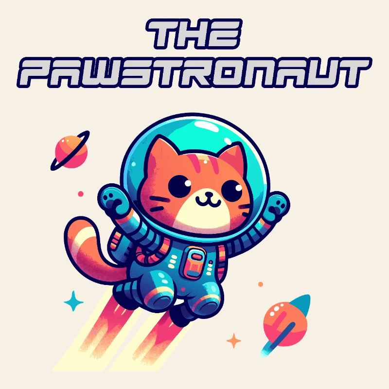 Astronautenkatze im All