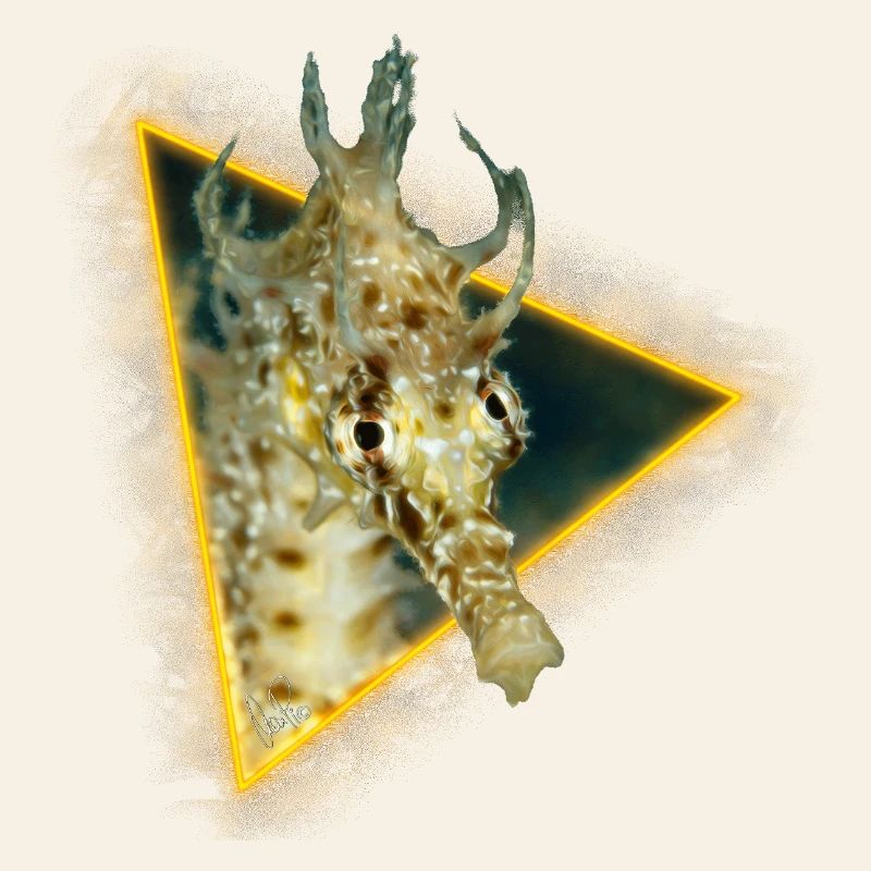 Hippocampe dans un triangle