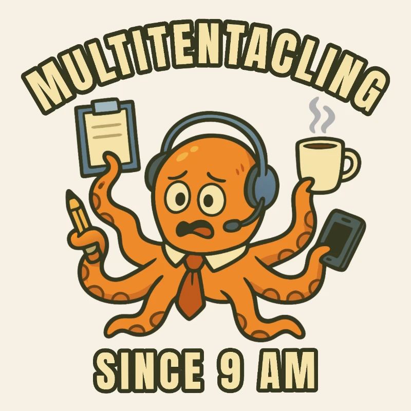 Multitasking Octopus at 9 a.m.