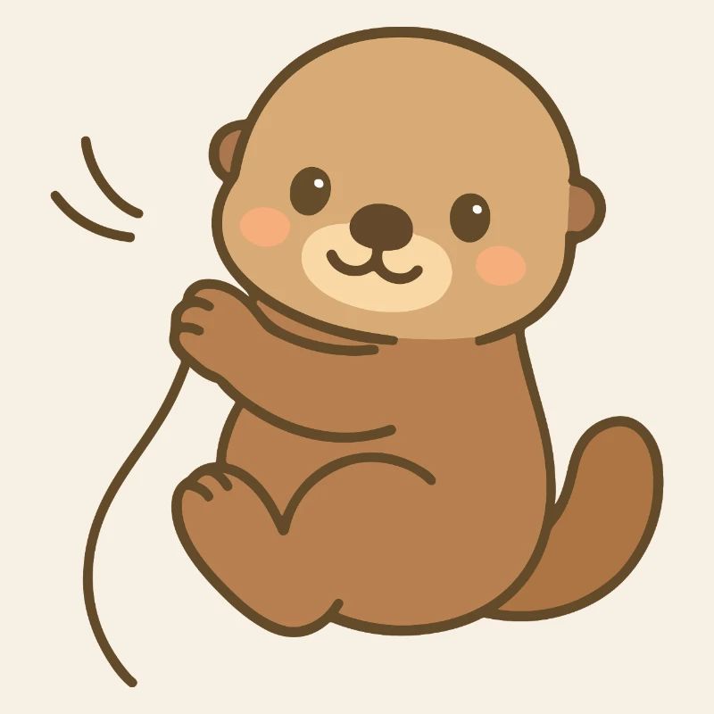 Snuggled Sea Otter