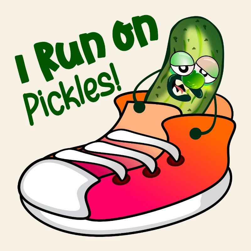 JE COURS SUR DES CORNICHONS