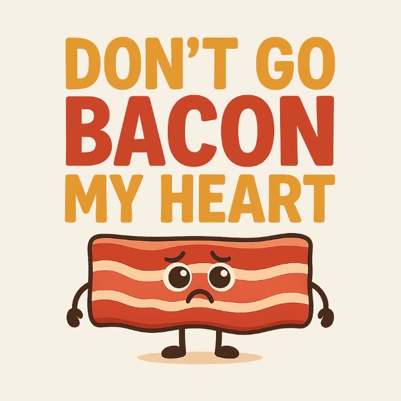 Bacon Heart Graffiti Design
