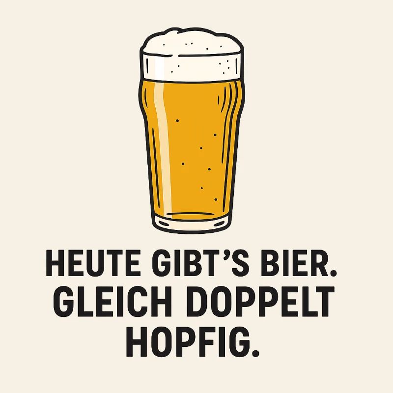 Humorous beer motif for Saturdays