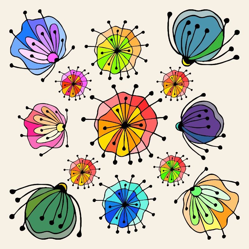 Colorful Abstract Butterfly Pattern