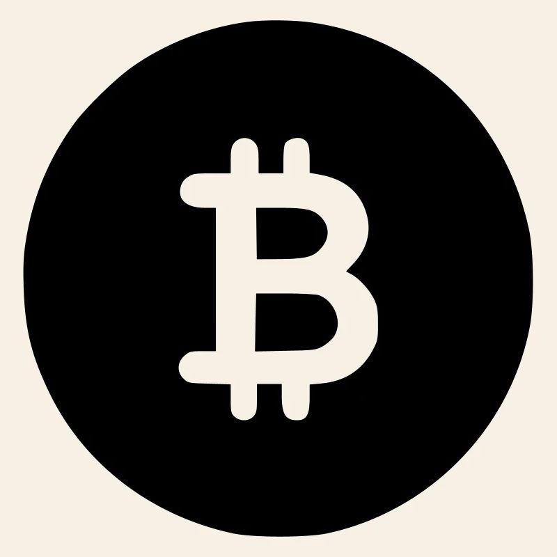 Bitcoin Black Icon