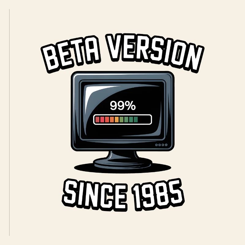 Retro Computer Progress Design