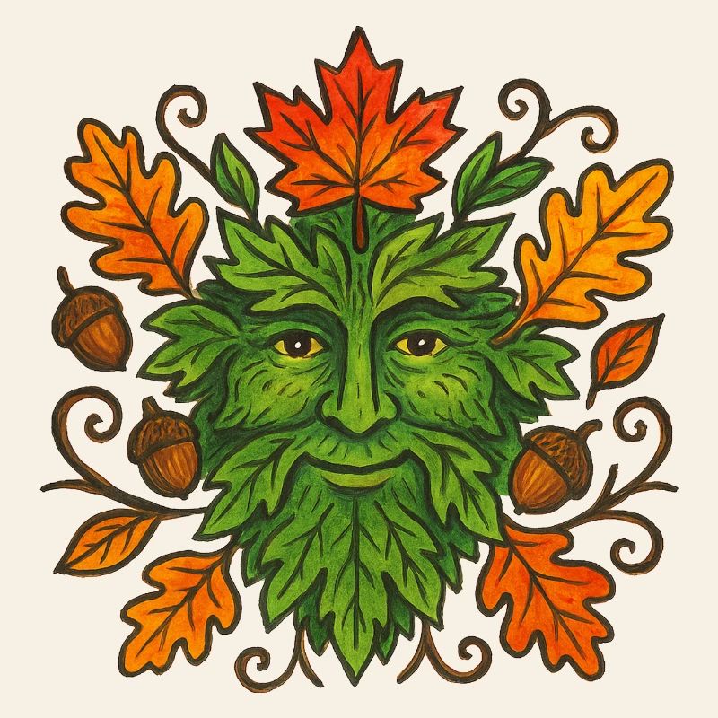 Herbstblatt-Naturgeist-Design