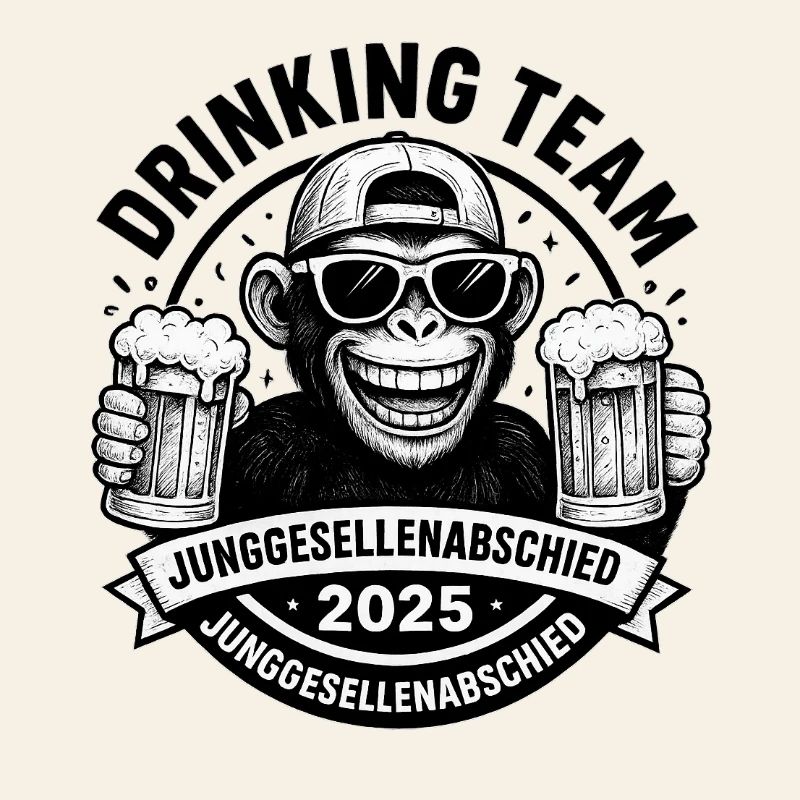 Junggesellenabschied Trinkteam Design