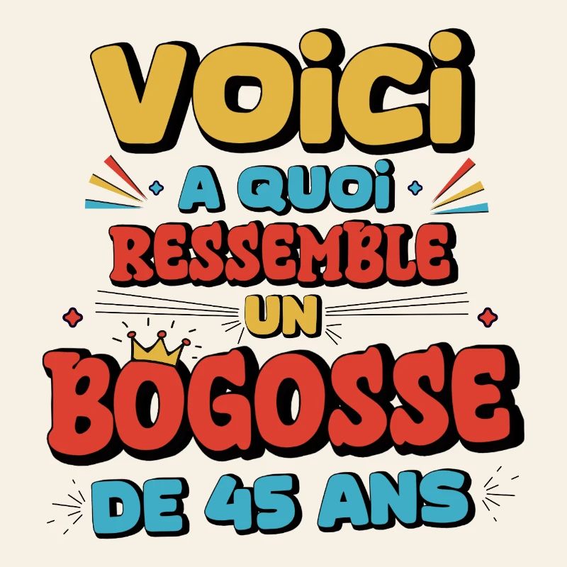 Humorous design for 45 years