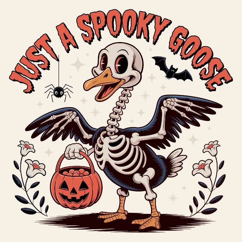 Just A Spooky Goose Halloween Silly Goose