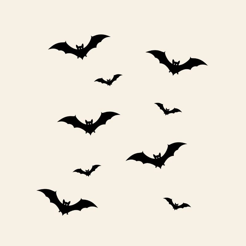 Fledermaus Schwarm Silhouette Illustration
