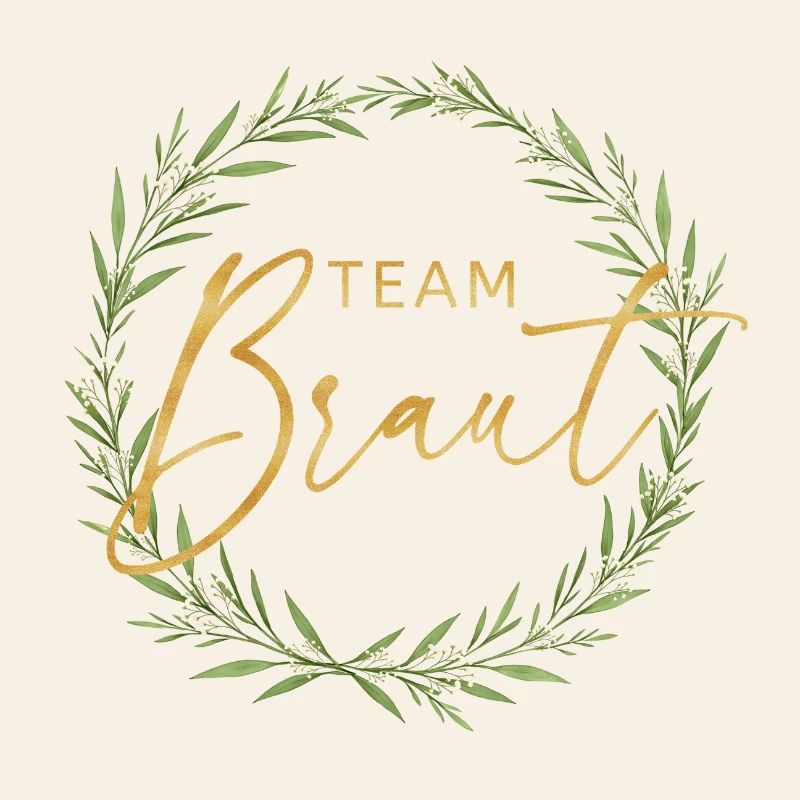 Elegant Team Bride - Design with Laurel Wreath