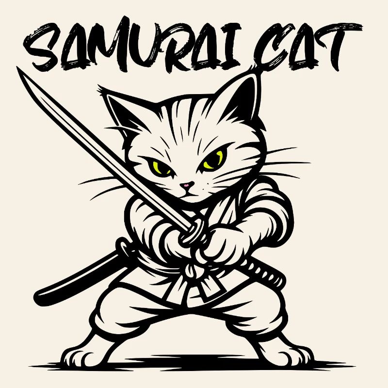 Chat samouraï