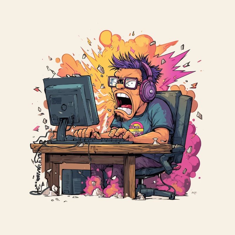 Gaming Rage Explosion – Zocker im Rage Mode